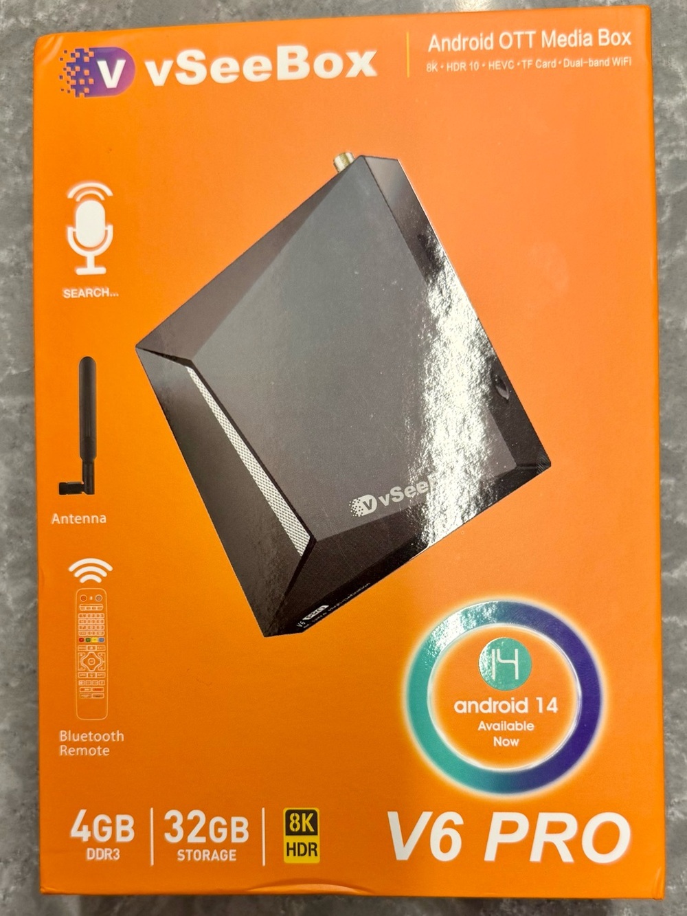 VSEE V6 PRO ANDROID BOX, BRAND NEW AND FACTORY SEALED! ￼FREE SHIPPING!